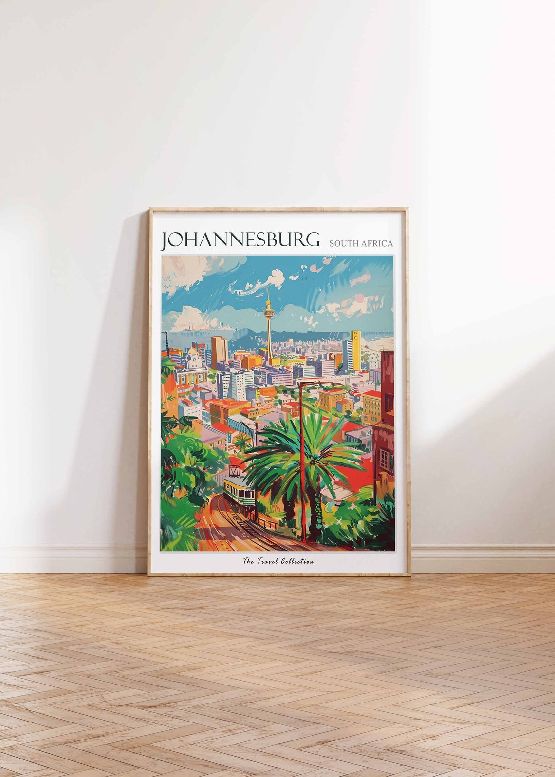 Johannesburg Poster Johannesburg Travel Print Tropical Decor City Wall Art African Decor Africa Travel Print Johannesburg Gift - Image 2