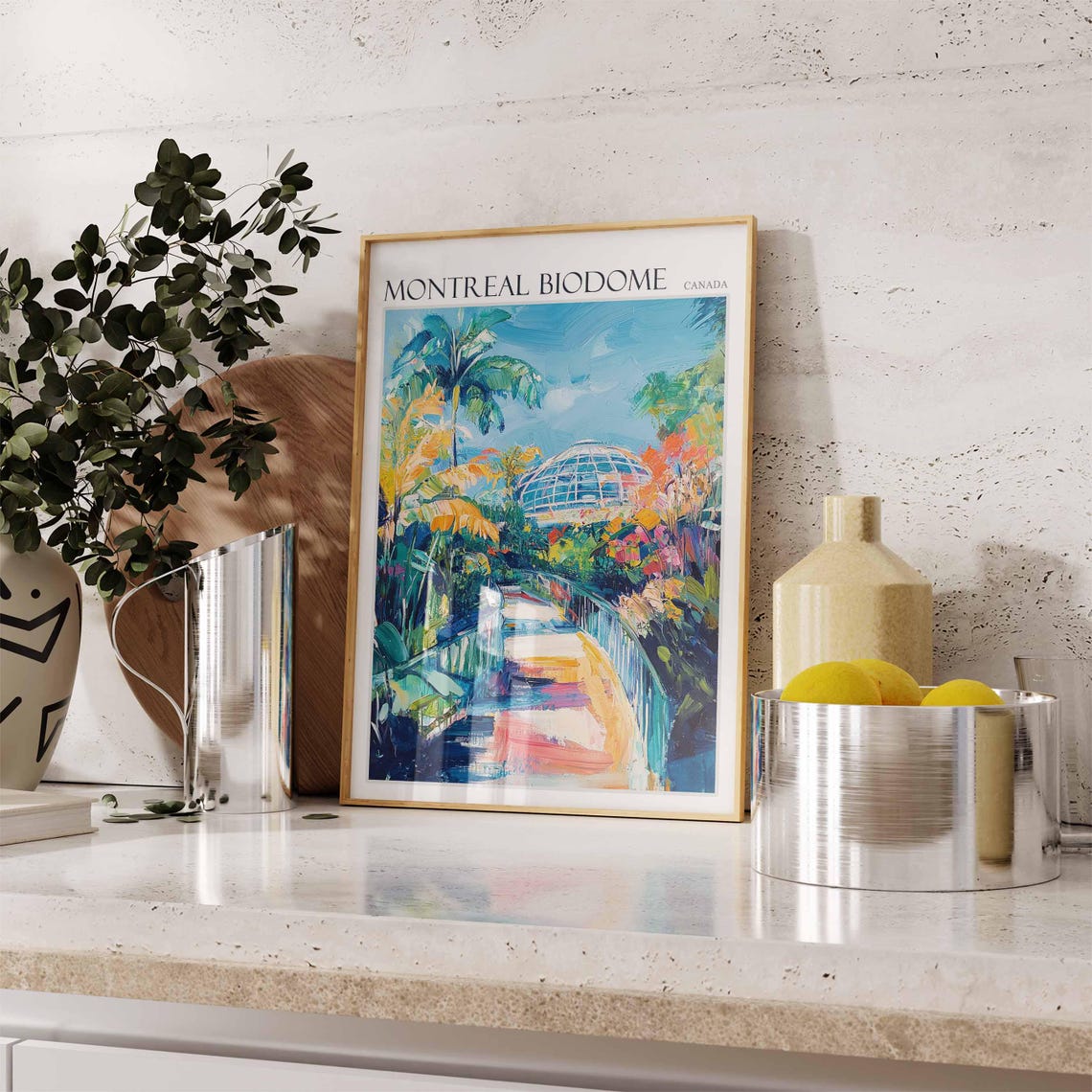 Montreal Biodome Canada Tropical Greenhouse Garden Path Travel Poster - Image 2