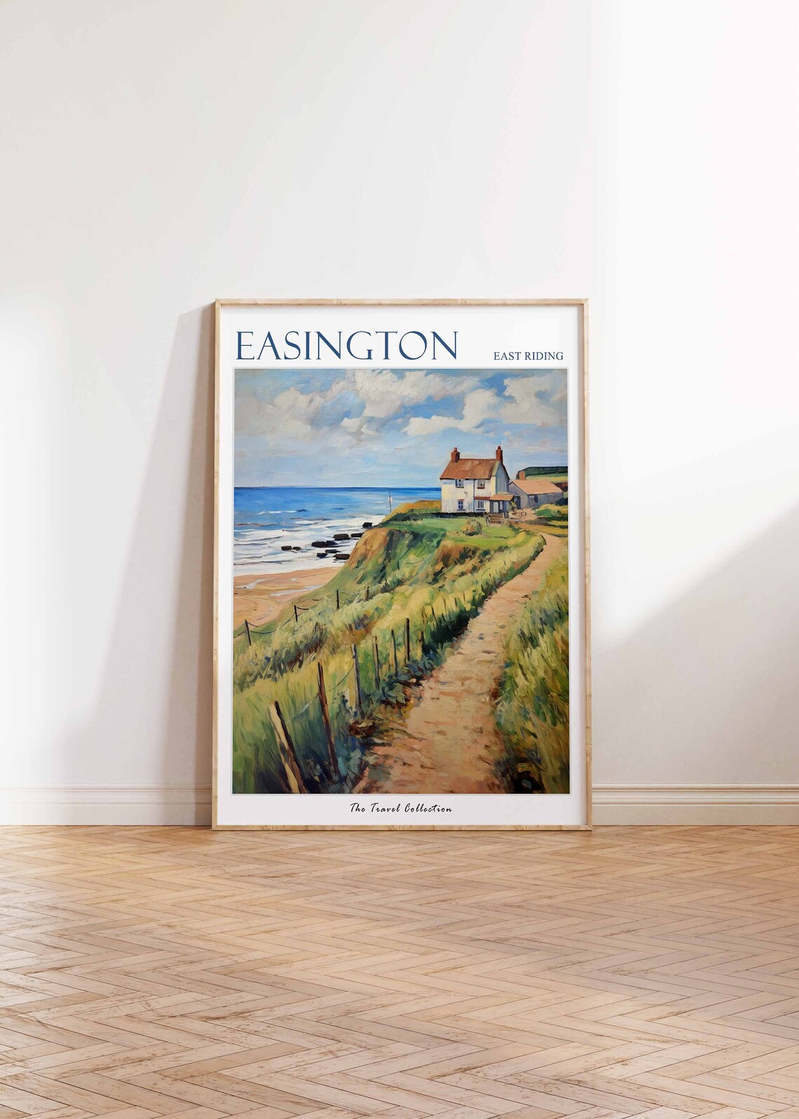 Easington Poster Easington Travel Print East Riding Travel Poster British Decor Tropical Decor Sea Print Easington Gift - Image 2