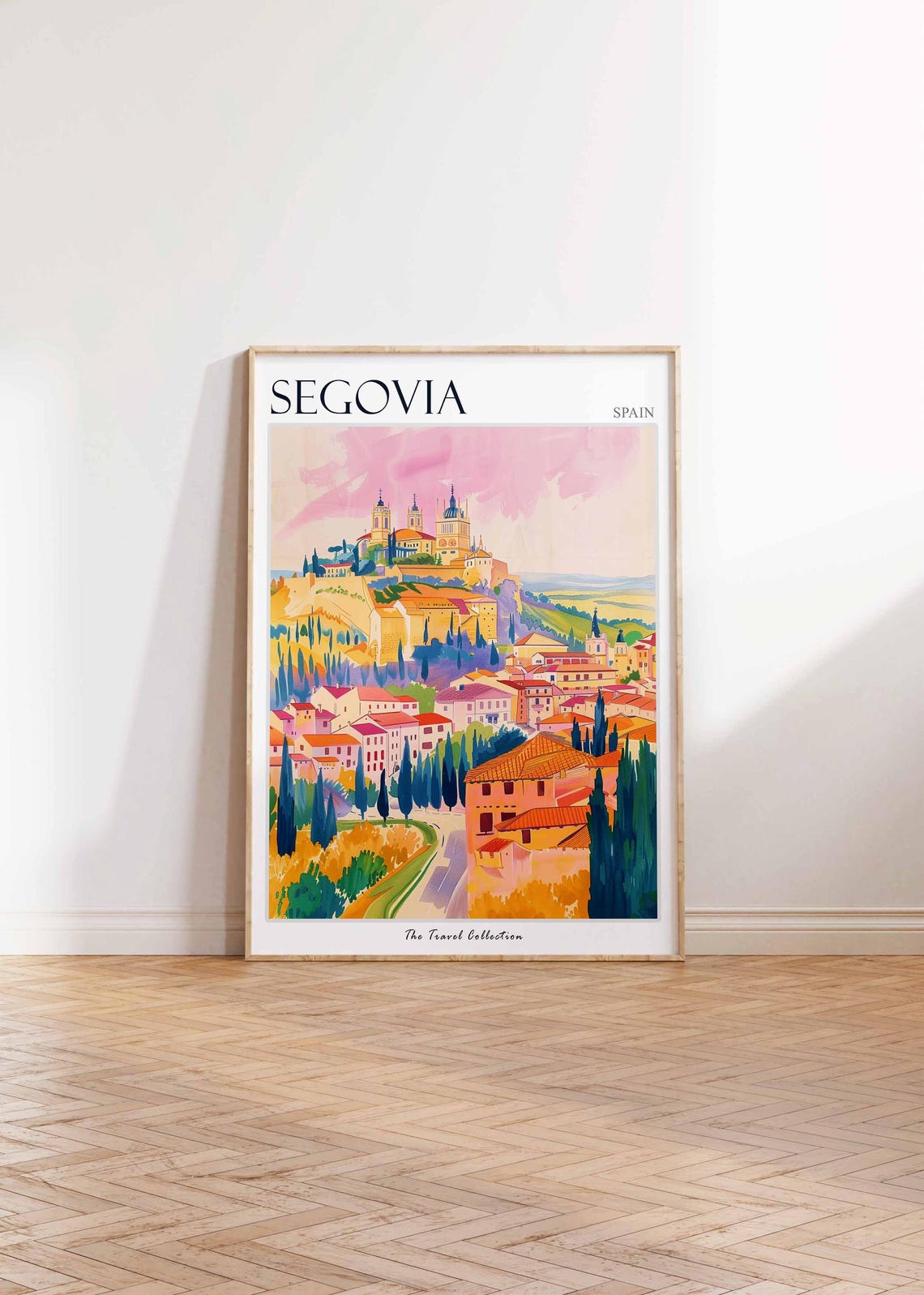 Segovia Poster Spain Travel Print Spanish Decor Europe Travel Poster European Wall Art City Print Segovia Gift Segovia Travel Poster - Image 2