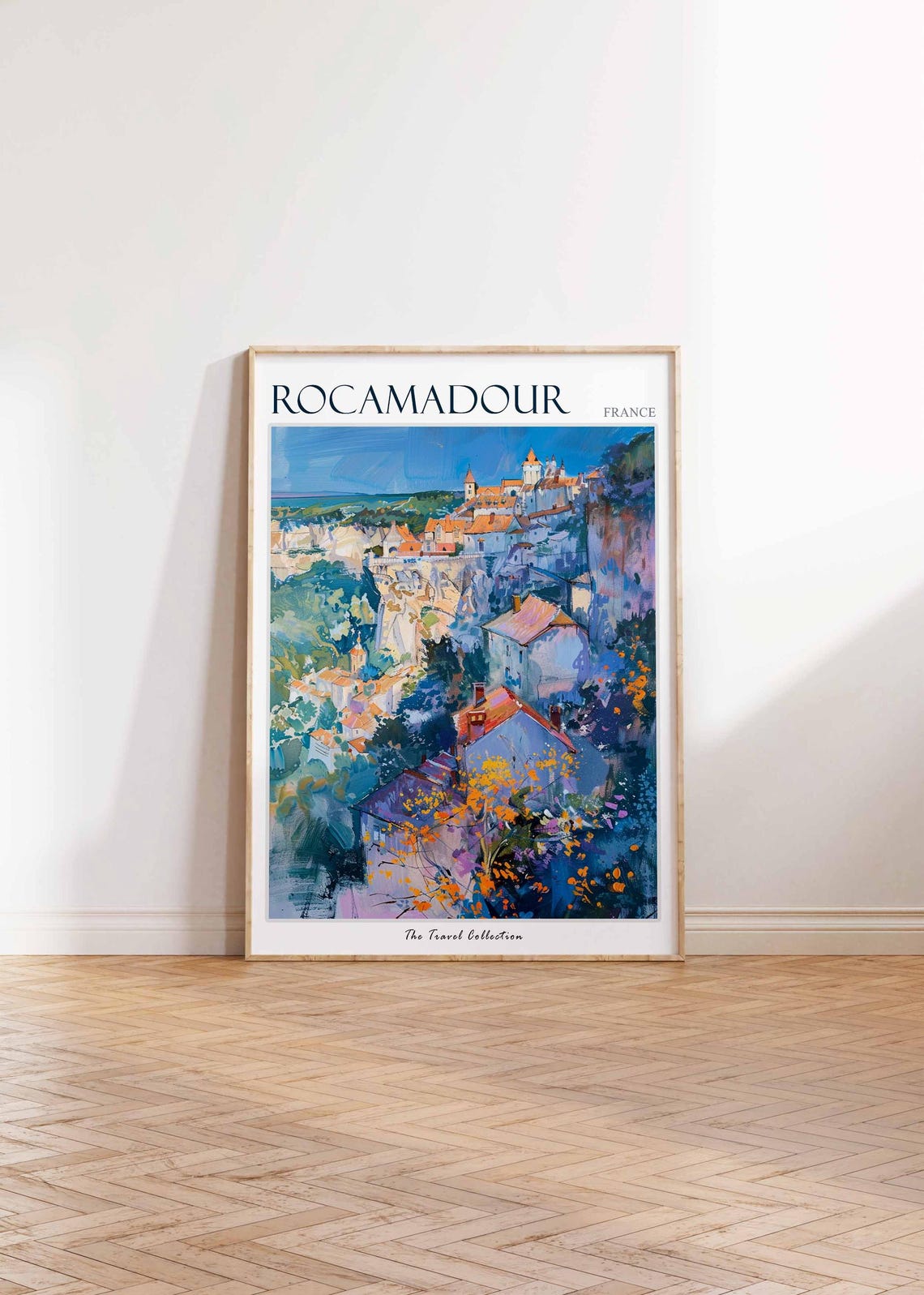 Rocamadour Poster France Travel Print French Decor Europe Travel Poster European Wall Art Rocamadour Gift Rocamadour Travel Poster - Image 2