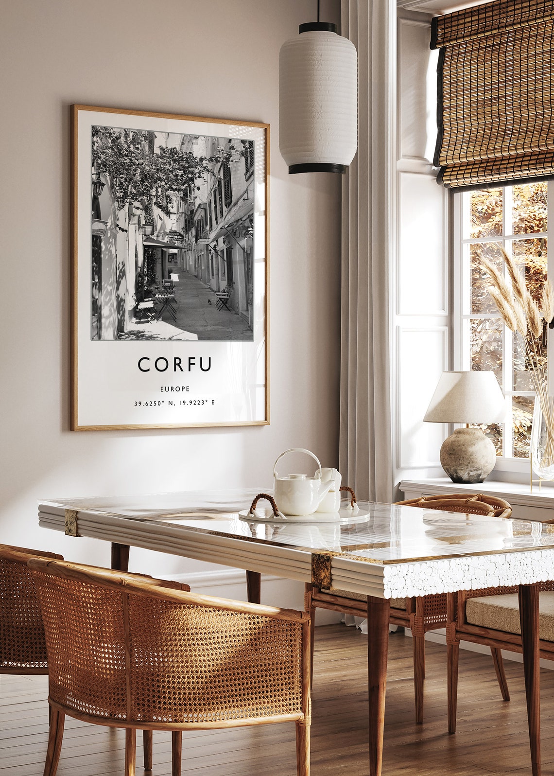 Corfu Travel Print Corfu Travel Poster Greece Travel Gift Greek Islands Travel Art City Art Travel Decor Photographic Print - Image 2