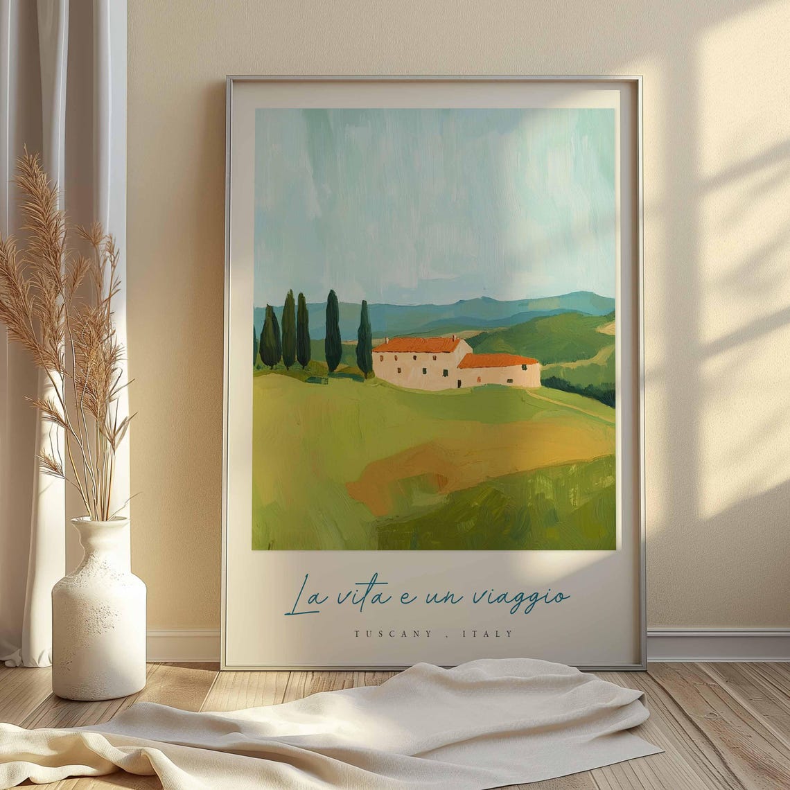 Tuscany Poster Italian Travel Print Tuscany Travel Art Tuscany Wall Art Italy Art Italy Travel Decor Italian Travel Gift - Image 2