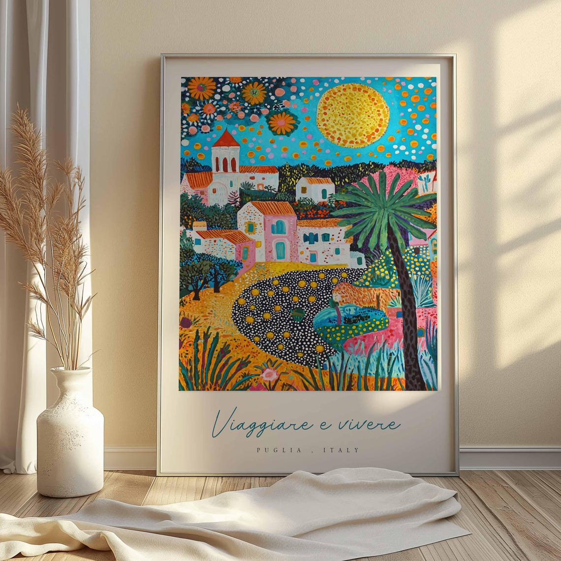 Puglia Poster Italian Travel Print Puglia Travel Art Puglia Wall Art Italy Art Italy Travel Decor Italian Travel Gift - Image 2