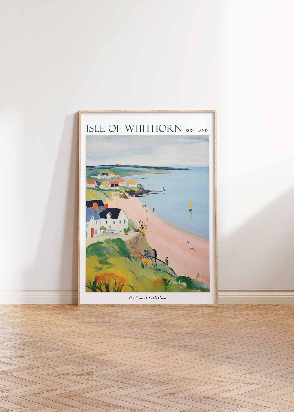 Isle Of Whithorn Poster Isle Of Whithorn Travel Print Scotland Travel Poster Scottish Decor Tropical Decor Isle Of Whithorn Gift - Image 2