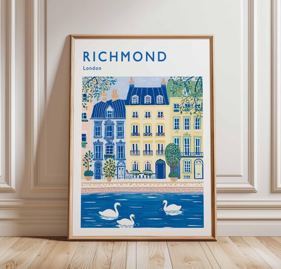 Richmond Park Poster London Travel Print British Nature Art