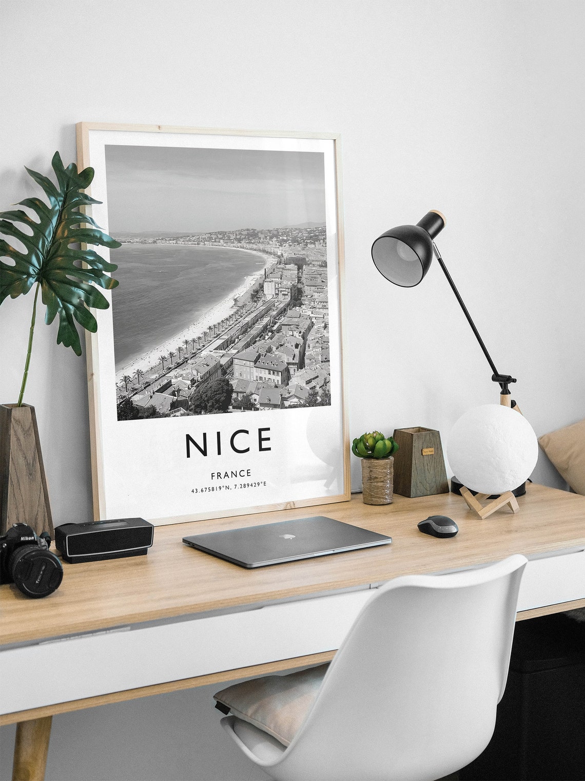 Nice Travel Print Nice Travel Poster France Print Travel Art Travel Decor Black And White Print Photographic Art Various Sizes - Image 3