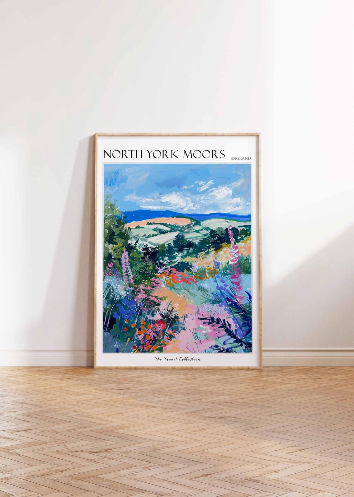 North York Moors England Heather Garden Moorland View Poster - Image 2