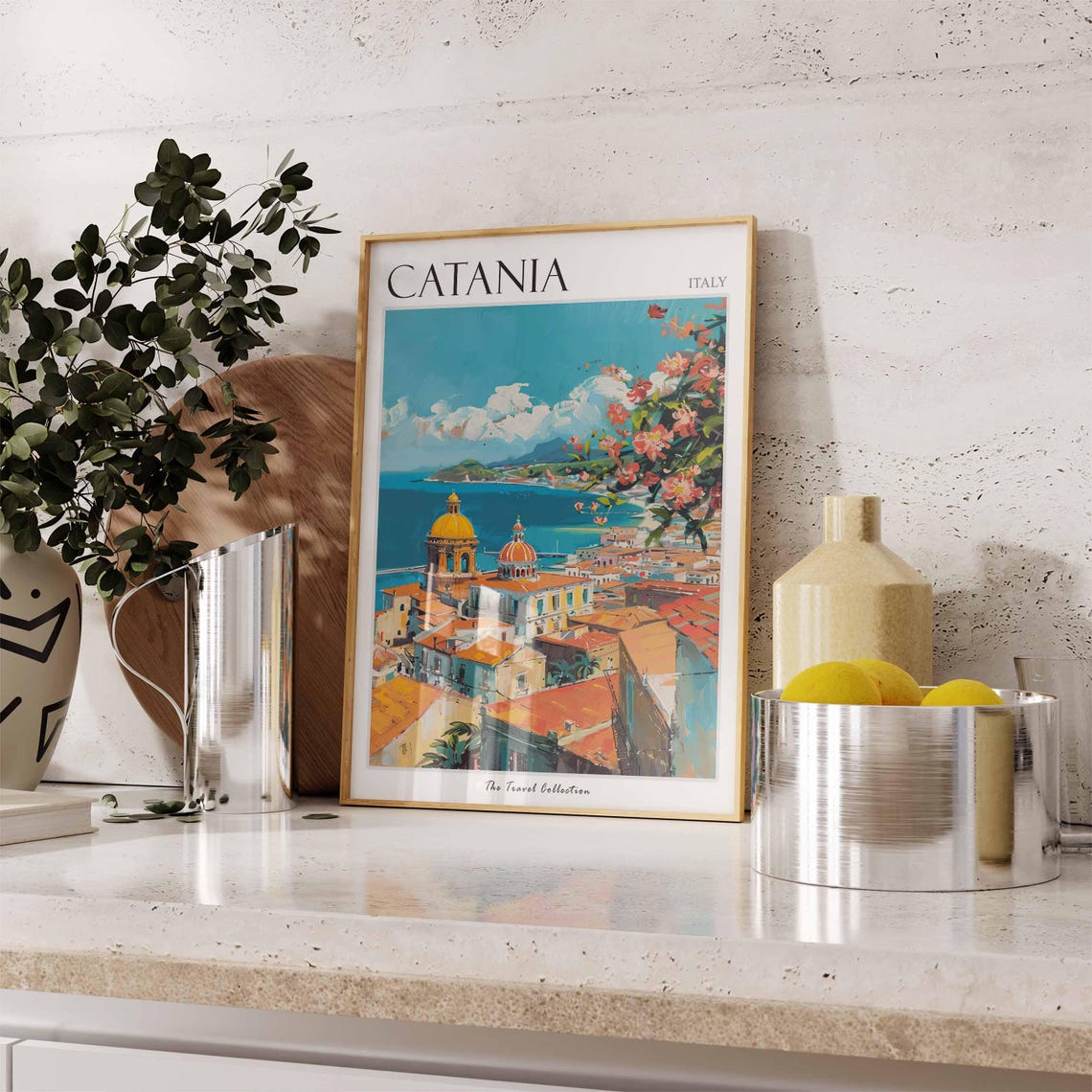 Catania Poster Italian Travel Print Catania Travel Art Catania Wall Art Italian Travel Catania Home Decor Catania Travel Gift - Image 3