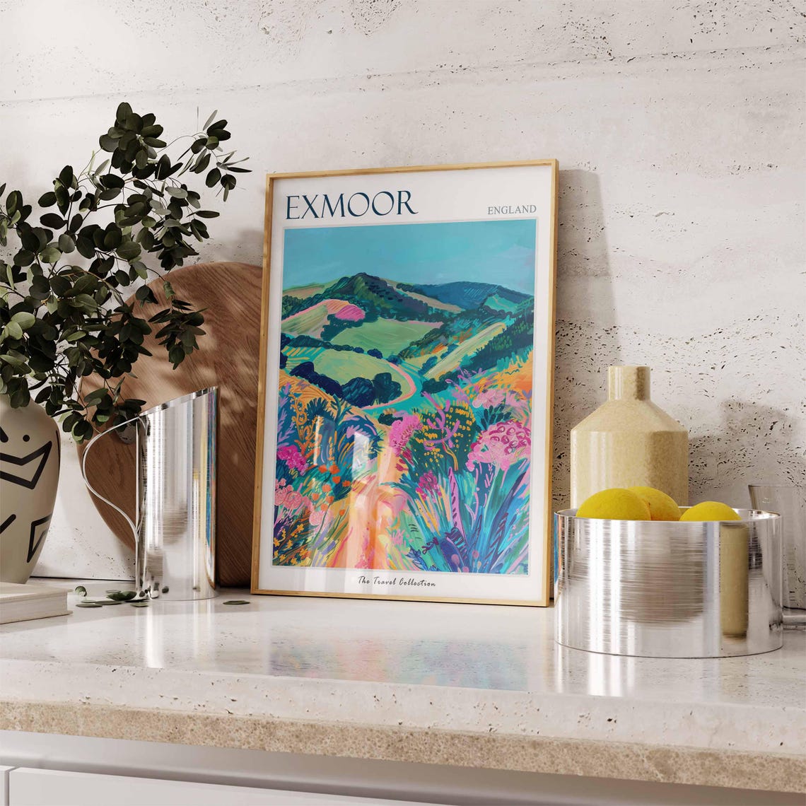 Exmoor Poster England Travel Print Exmoor Travel Art Exmoor Wall Art England Travel Exmoor Home Decor Exmoor Travel Gift - Image 2