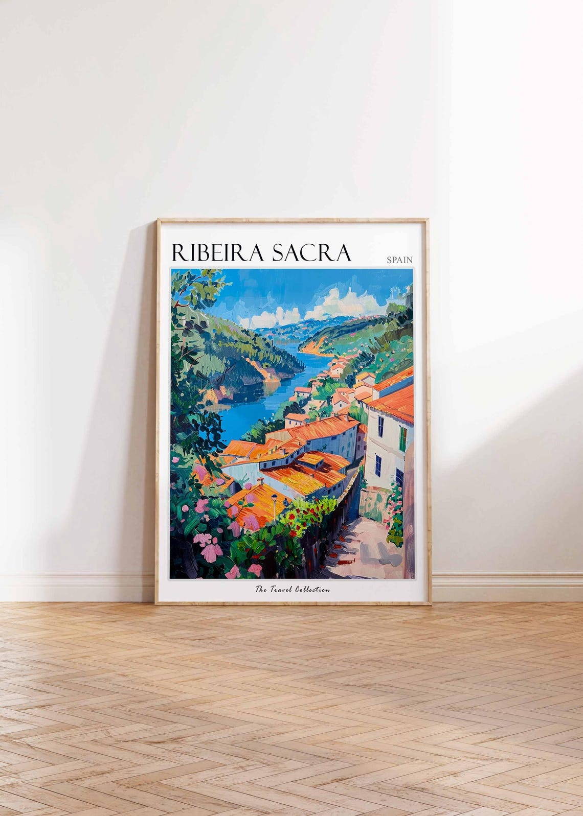 Ribeira Sacra Poster Spain Travel Print Spanish Decor Europe Travel Poster European Wall Art Ribeira Sacra Travel Poster - Image 2