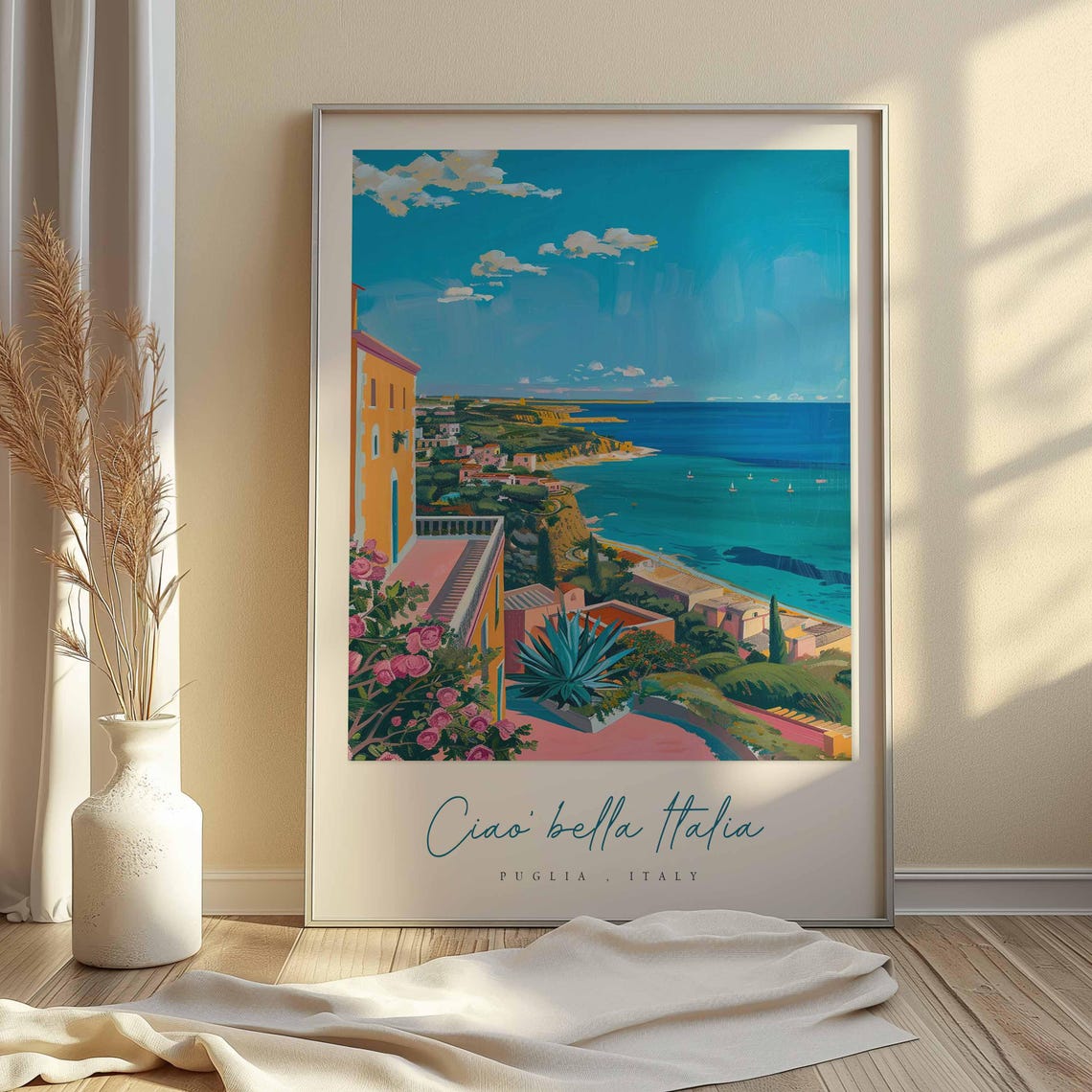Puglia Poster Italian Travel Print Puglia Travel Art Puglia Wall Art Italy Art Italy Travel Decor Italian Travel Gift - Image 2