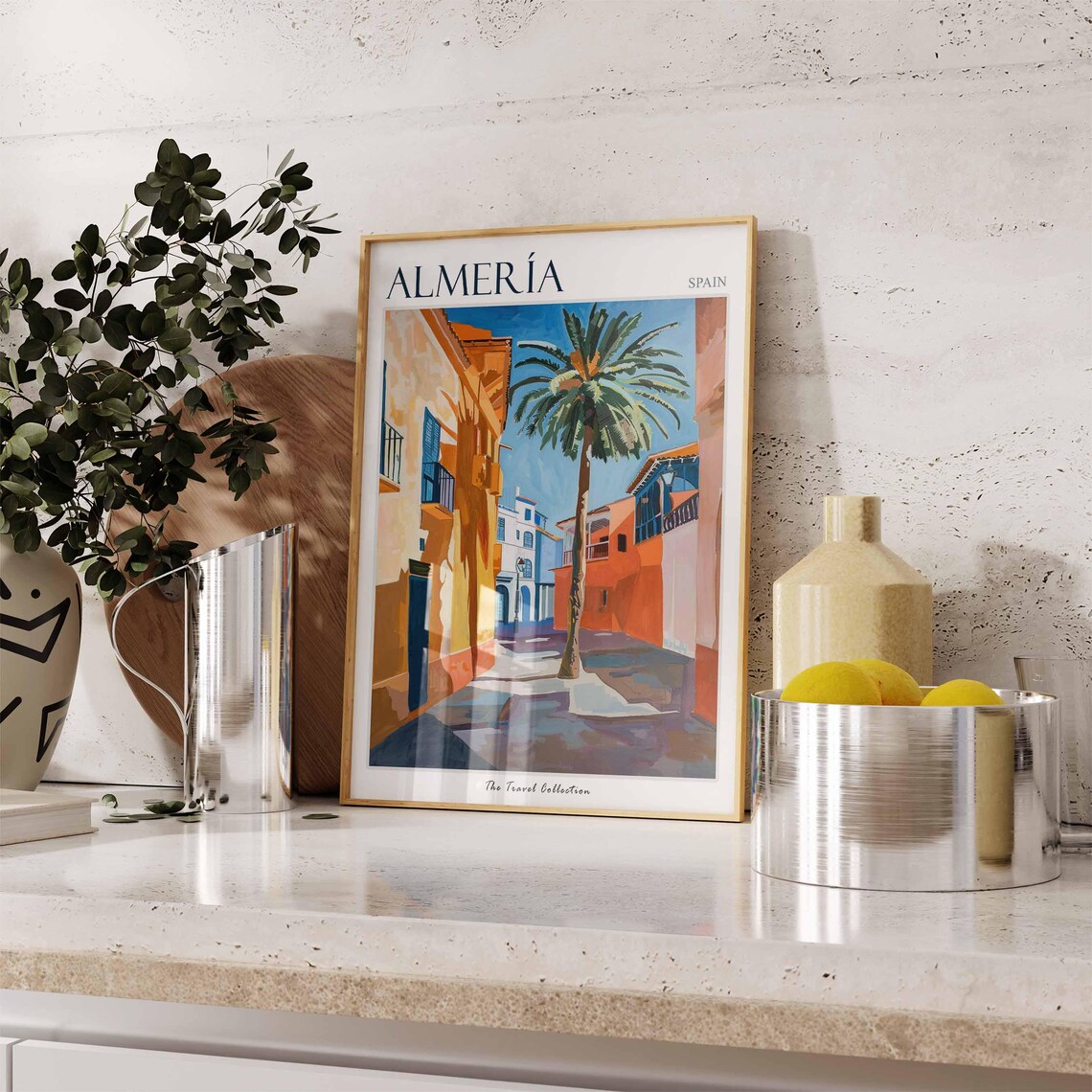 Almeria Poster Almeria Travel Print Spain Wall Art Spanish Travel Print Tropical Decor Almeria Gift Almeria Travel Poster - Image 3