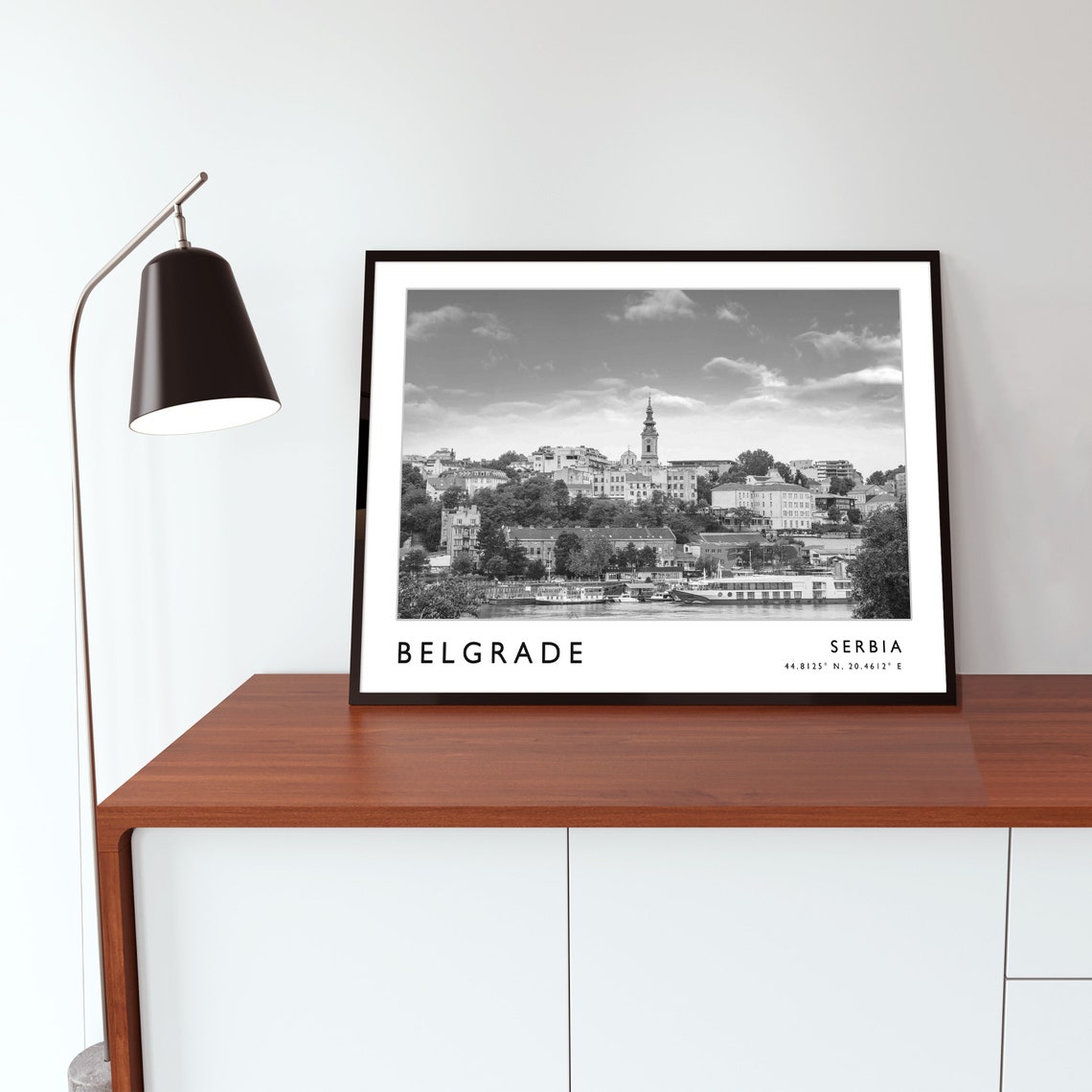 Belgrade Travel Print Belgrade Travel Poster Serbia Travel Print Serbian Print Black And White Travel Poster Travel Art Travel Gift - Image 2