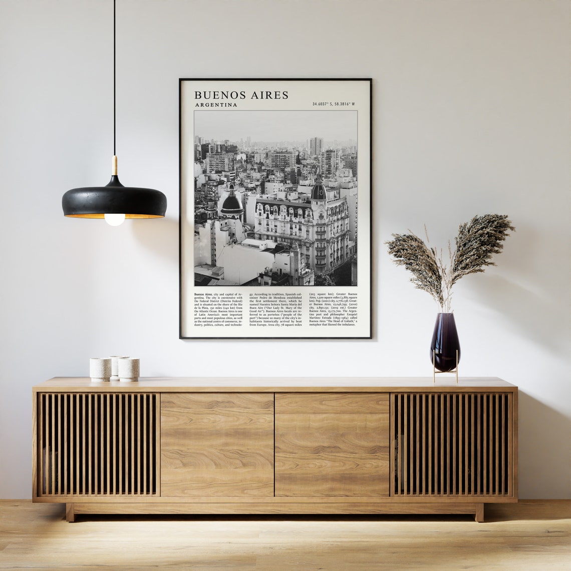 Buenos Aires Travel Poster Buenos Aires Travel Print Argentina Travel Poster Vintage Travel Art Black And White Travel Art A1a2a3a4 - Image 3