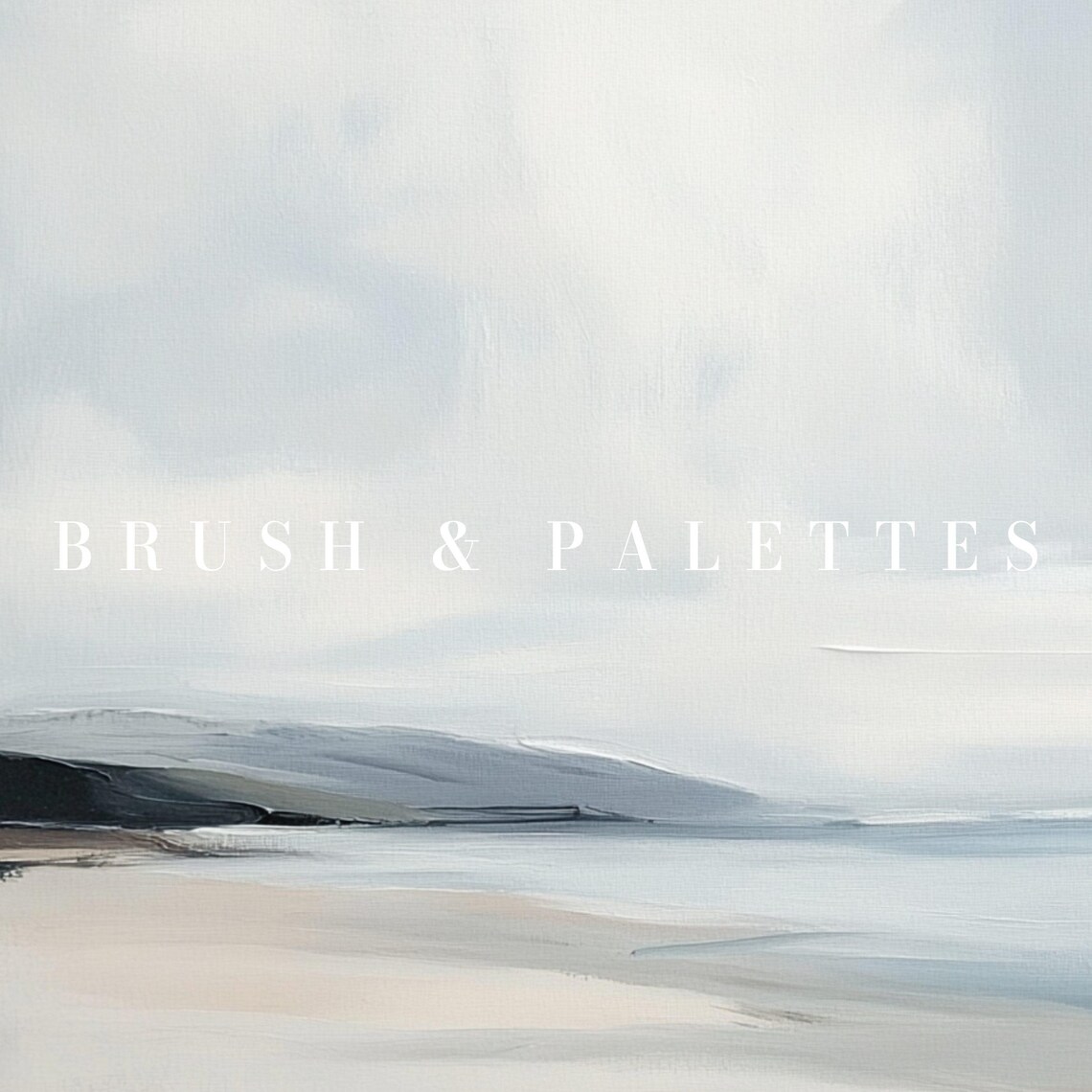 Minimalist Ocean Beach Landscape Art Print, Coastal - Image 3