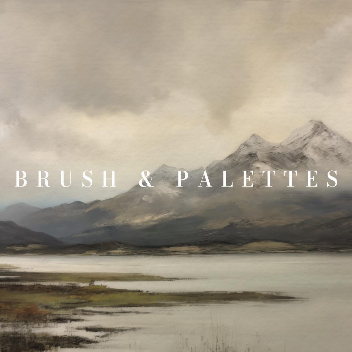 Snowy Mountain Lake Art Print, Rustic Landscape - Image 3