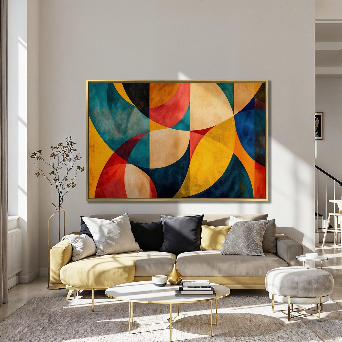 Colorful Abstract Painting, Modern Poster Art Print - Image 4