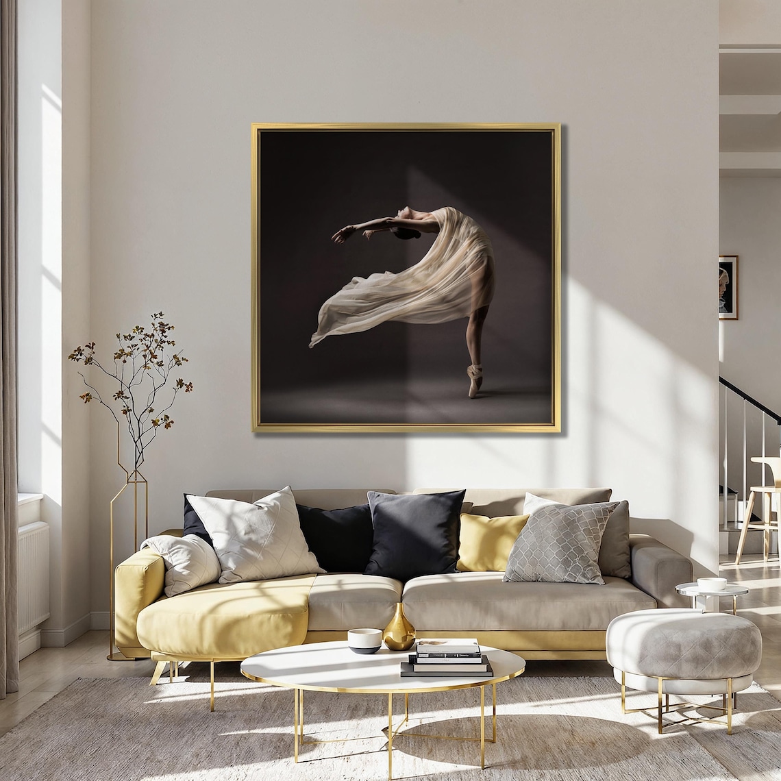 Elegant Ballerina Dancing Art Print, Modern Ballet - Image 3