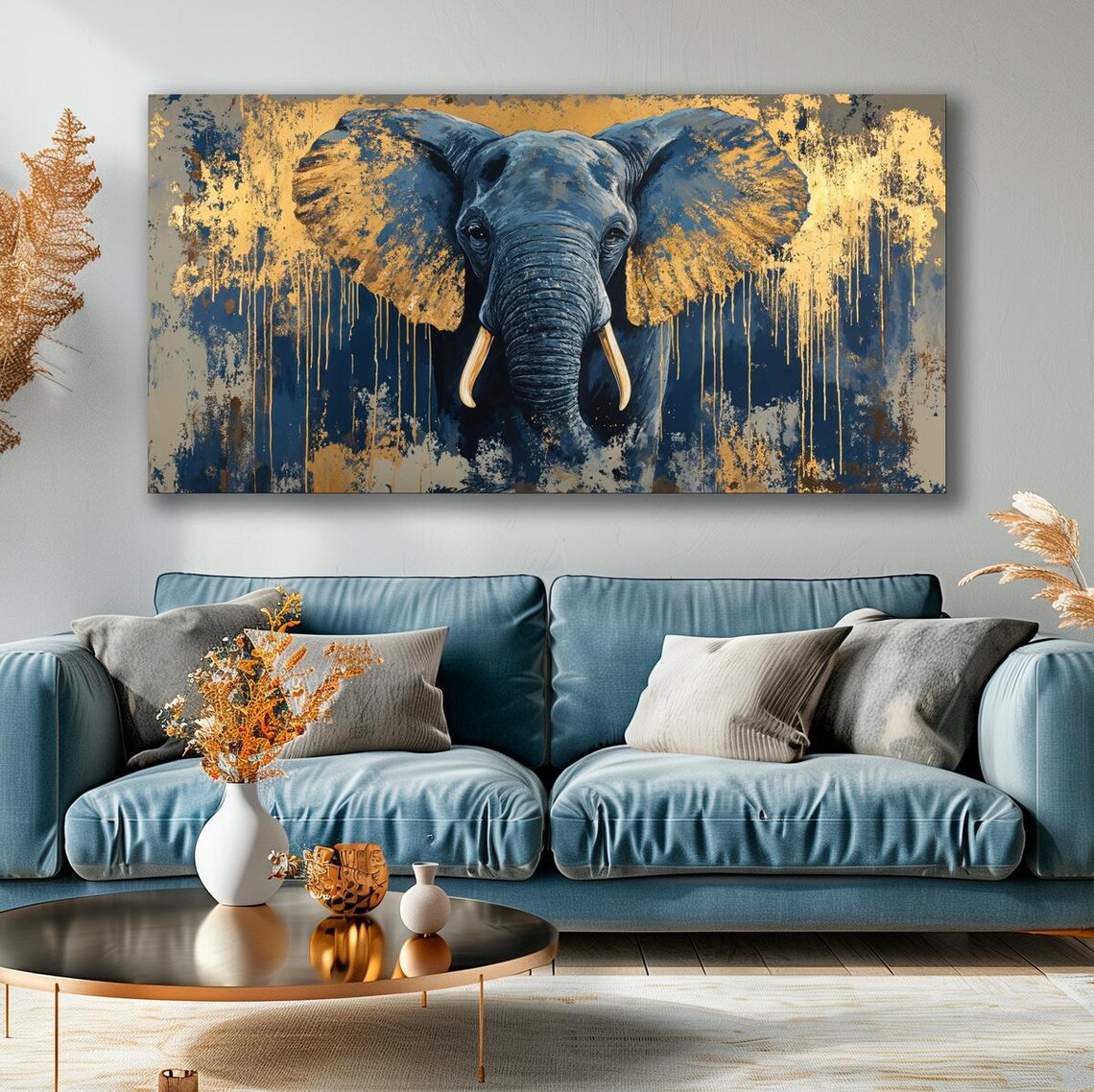 Elephant Animal Portrait Wildlife Poster Print - Image 2