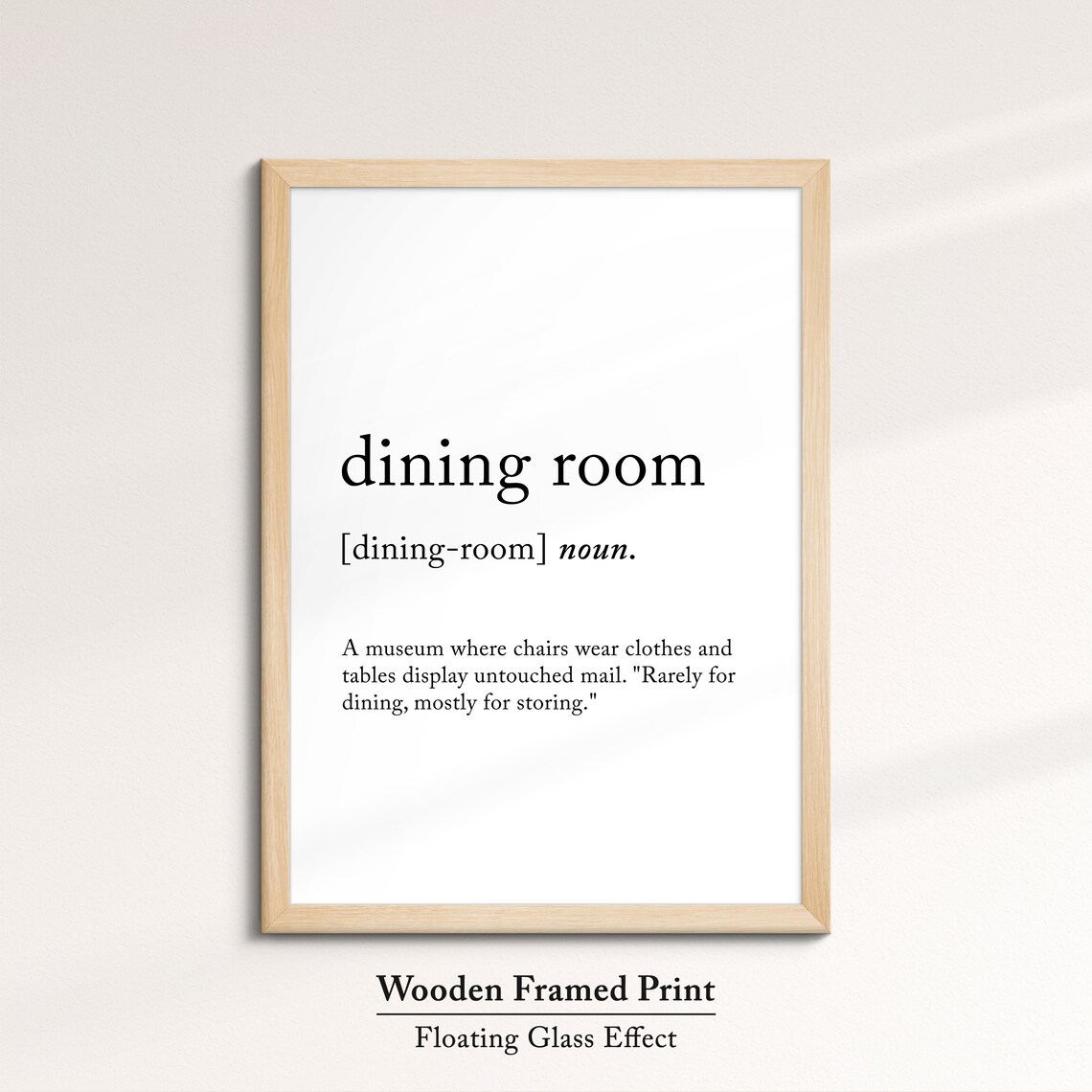 Dining Room Minimalist Definition Quote Word Art Framed Print Framed Female Wall Art Lady Poster Feminine Home Decor Gifts For Her - Image 6