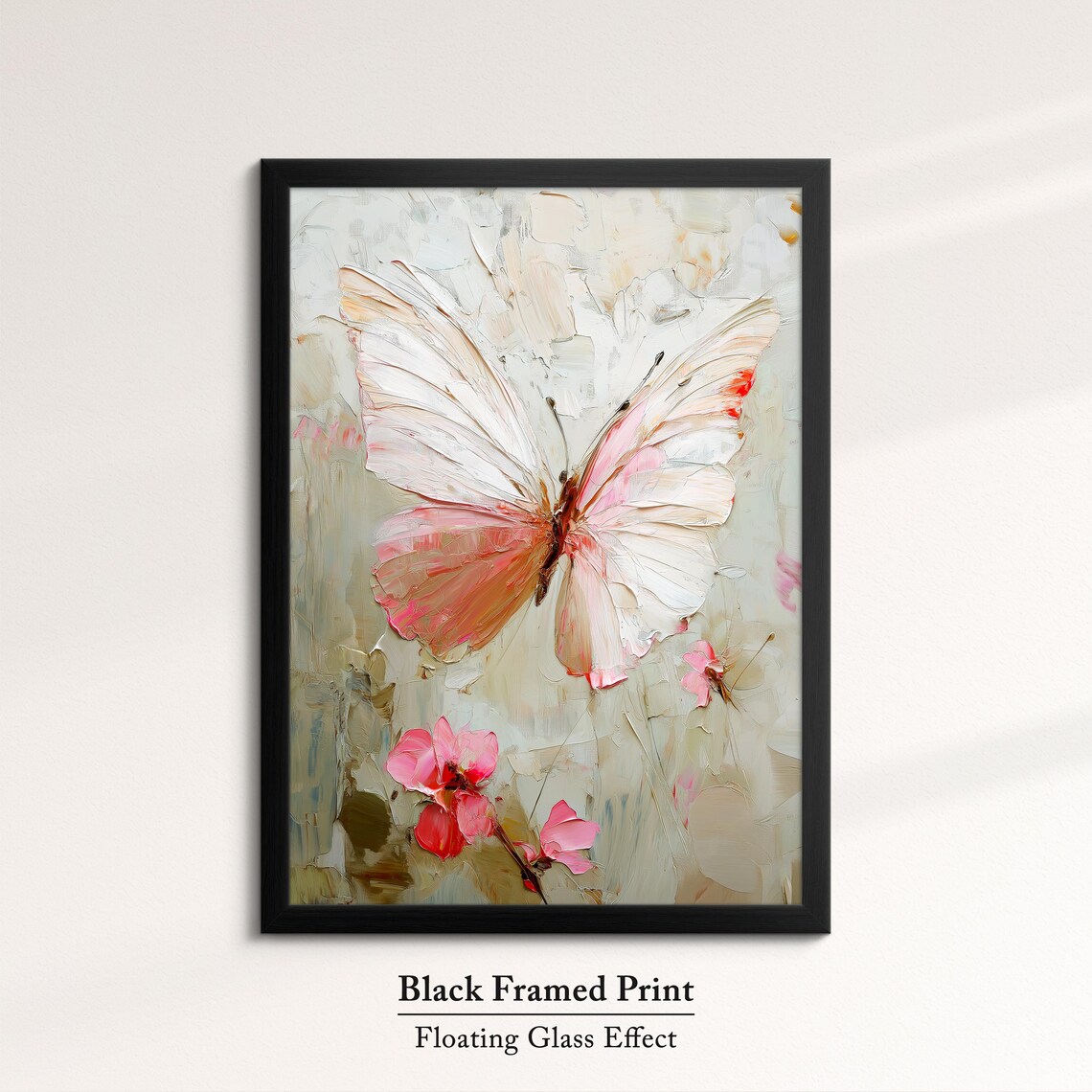 Colorful Abstract Butterfly Oil Painting Art Print - Image 8