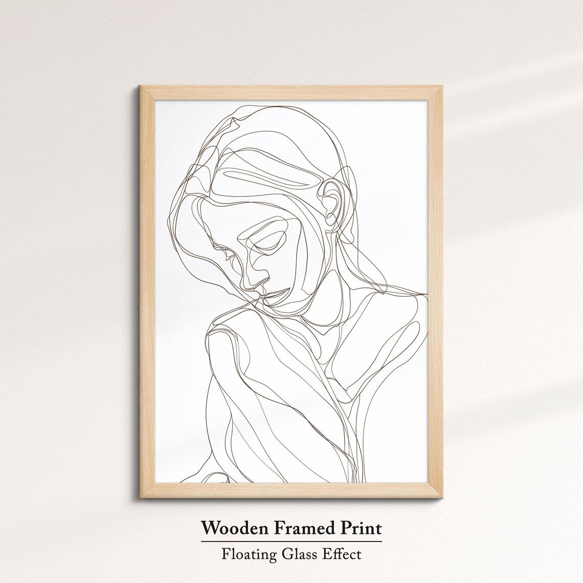 Minimalist One Line Woman Face Art Print Feminine Line Drawing Poster - Image 6