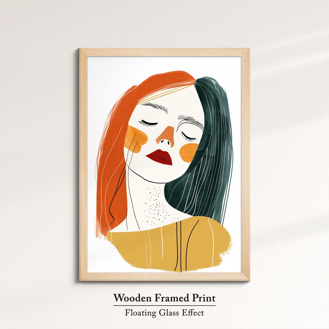 Woman Minimalist Line Art Portrait Abstract Face Modern Feminine Art Poster - Image 6