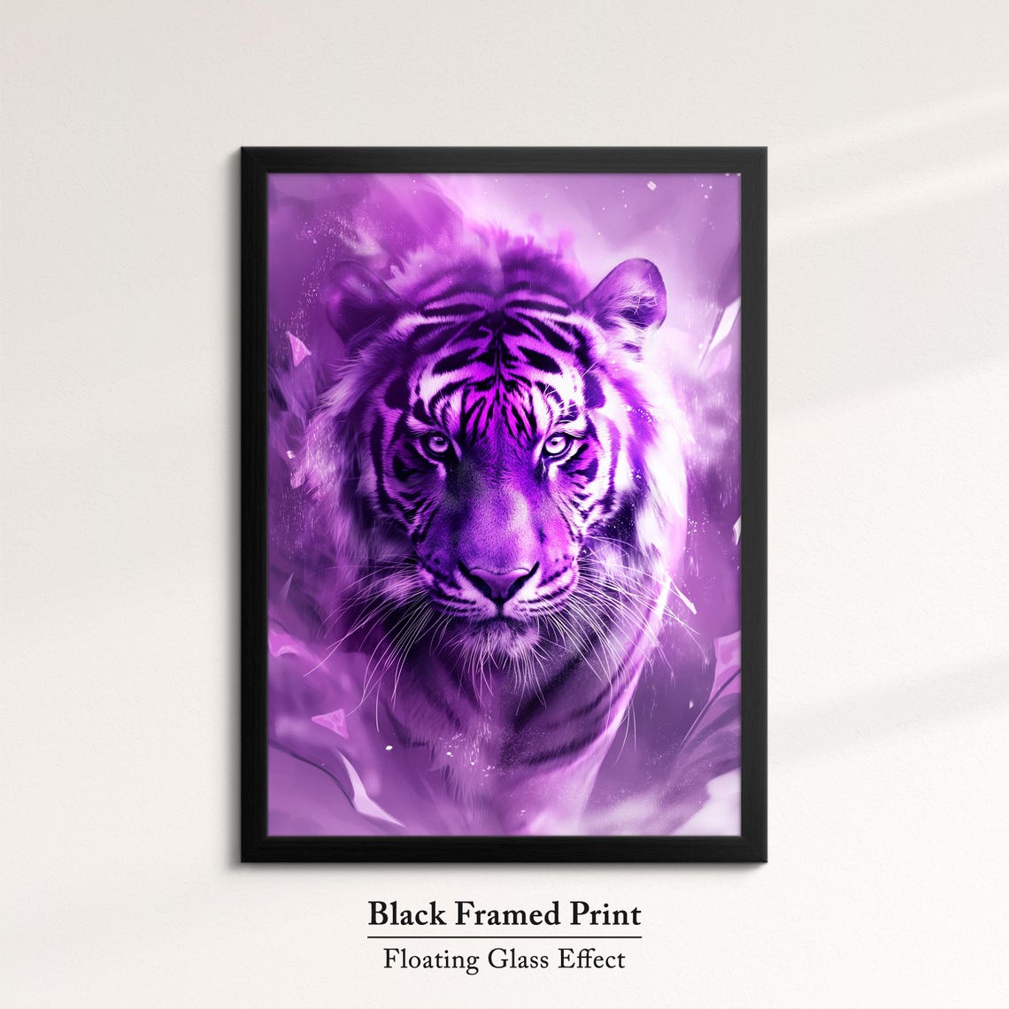 Purple Tiger Art Vibrant Framed Wall Decor Bold Wildlife Artwork Perfect For Living Room Or Bedroom Gift For Animal Lovers - Image 8