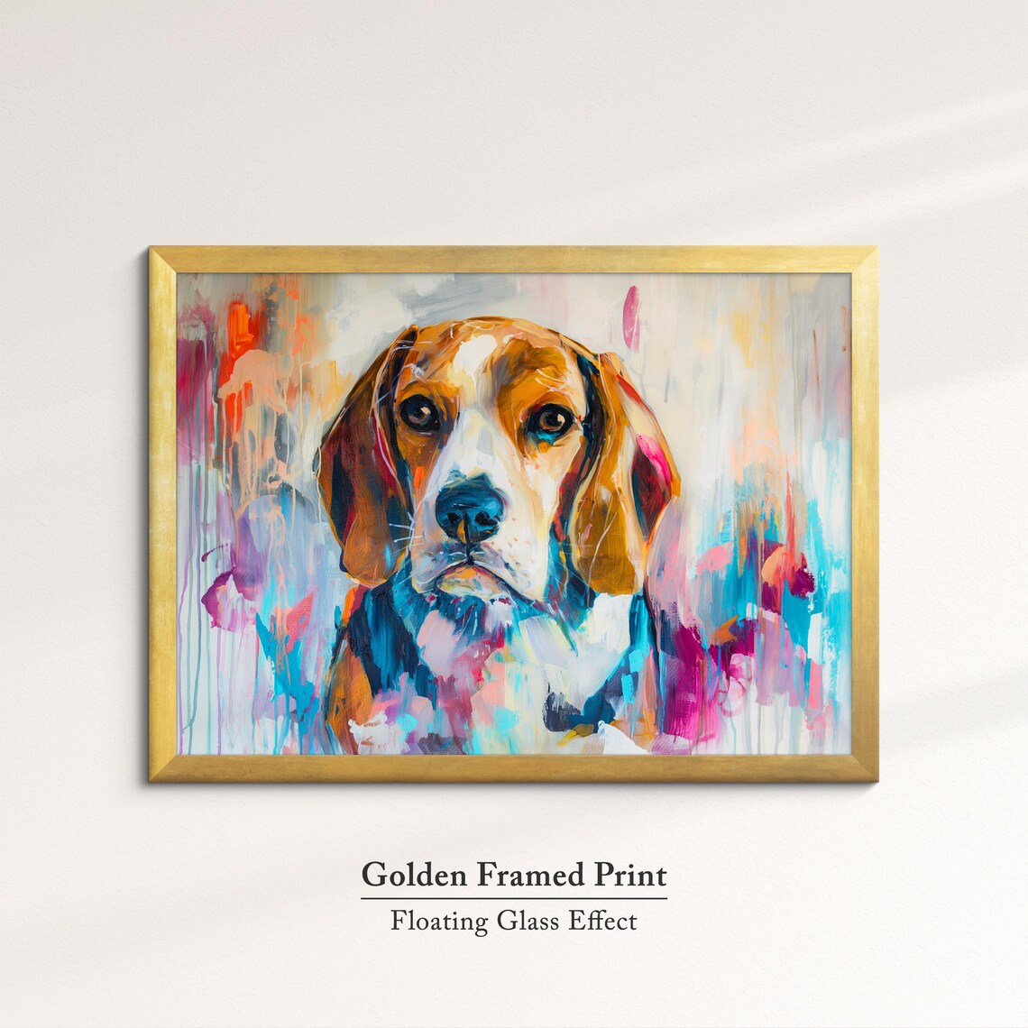Beagle Abstract Oil Painting, Dog Lover Art Print - Image 5