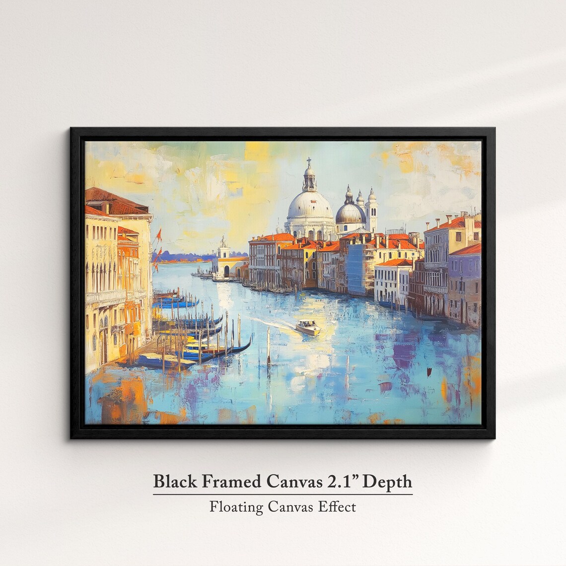 Venice, Italy Abstract Oil Painting Art Print - Image 2