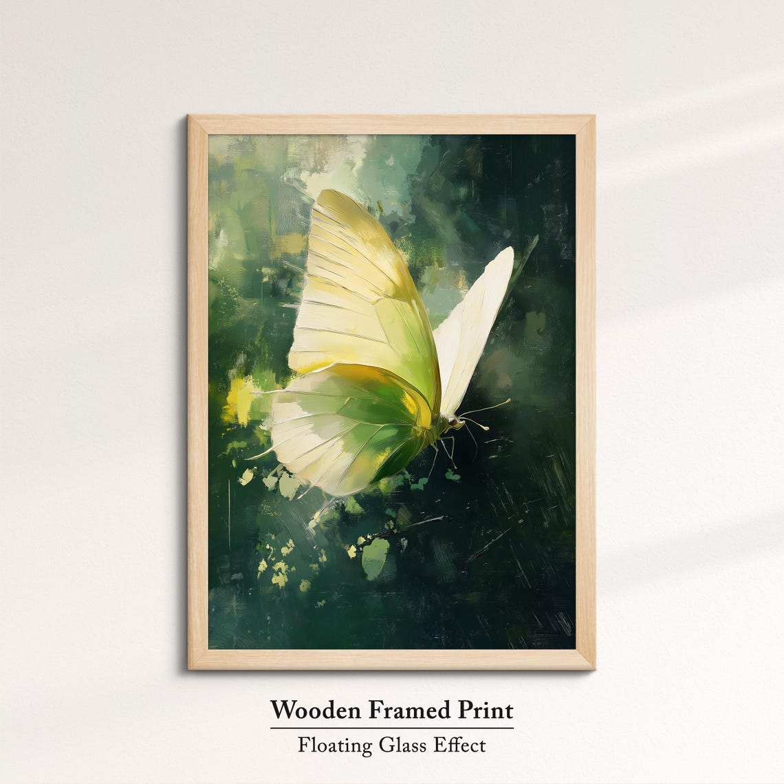 Colorful Butterfly Abstract Oil Painting Framed Print Framed Portrait Wall Art Poster Home Decor Interior Butterfly Lover Gift - Image 6
