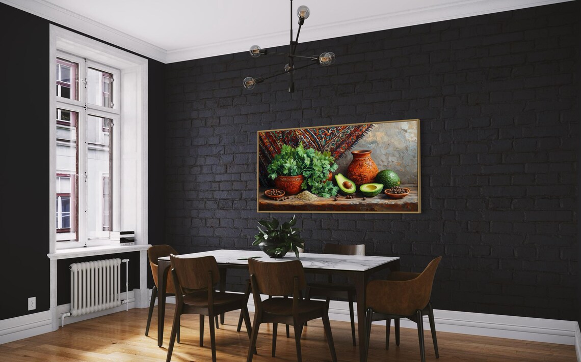 Rustic Mexican Kitchen Avocado Still Life Farmhouse Wall Art Boho Culinary Print For Living Room Or Dining Room - Image 5