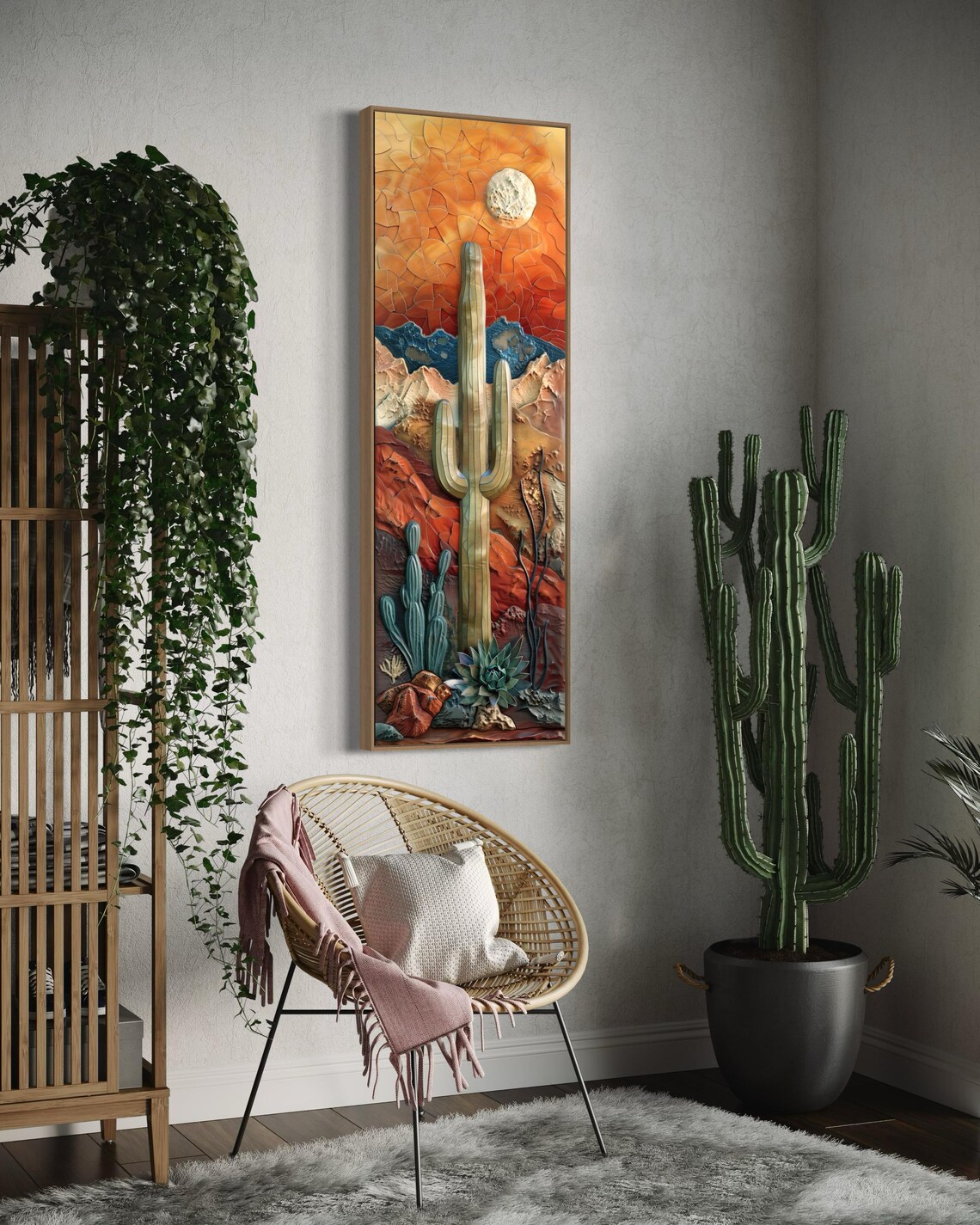 Cactus and Succulent Southwest Desert Art Print - Image 3