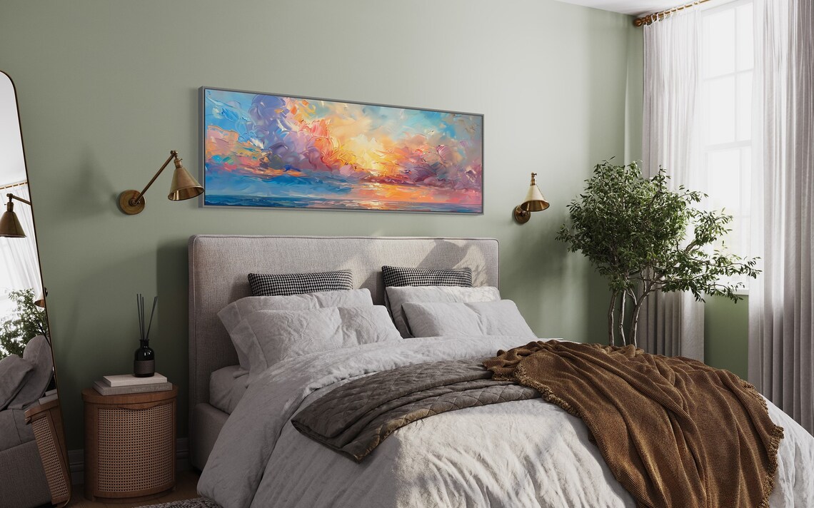 Sunrise Symphony Panoramic Seascape Art Print - Image 4