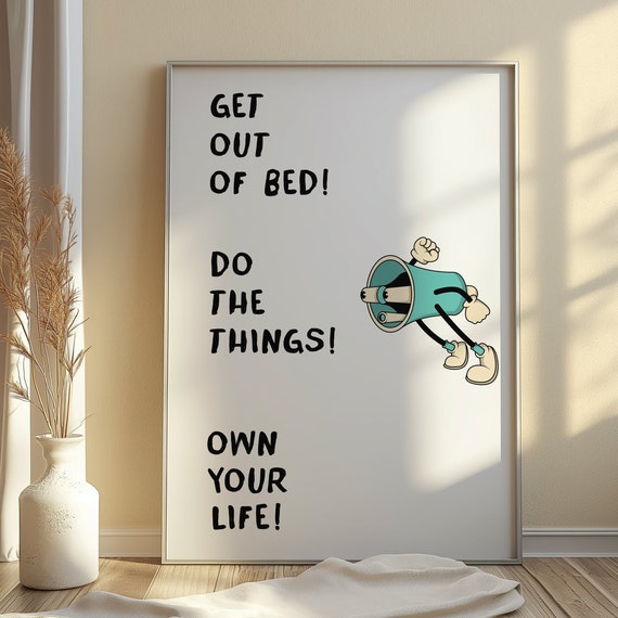 Retro Wall Art Quote Art Print Trendy Wall Art Dorm Room Decor Aesthetic Wall Art Trendy Poster Bar Cart Print Bundle Preppy Poster
