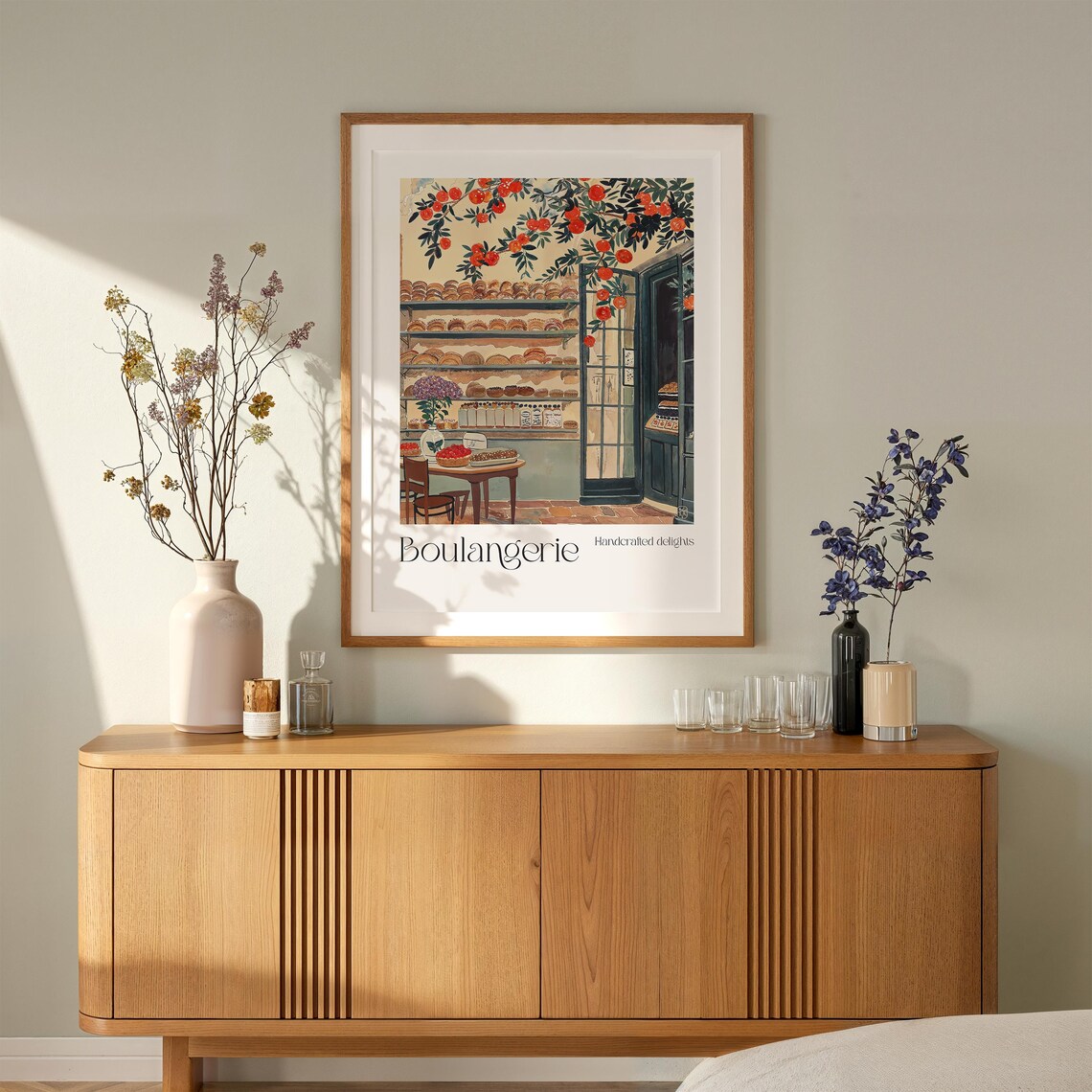 French Boulangerie Watercolor Art Print, Cafe Decor - Image 2