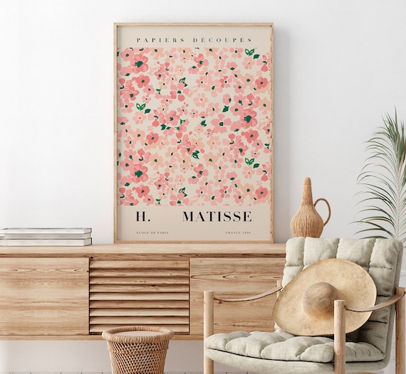 Henri Matisse Papiers Decoupes Pink Blossom Exhibition Art Print