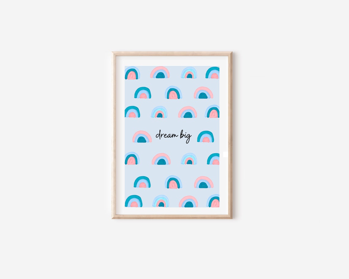 Boho Dream Big Rainbow Art Print, Nursery Decor - Image 4
