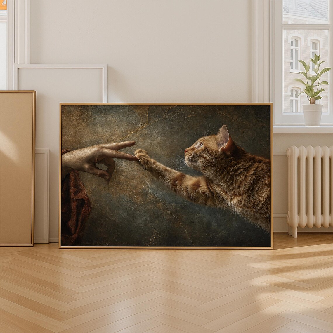 Funny Cat Wall Art Funky Large Print Humorous Trendy Animal Prints