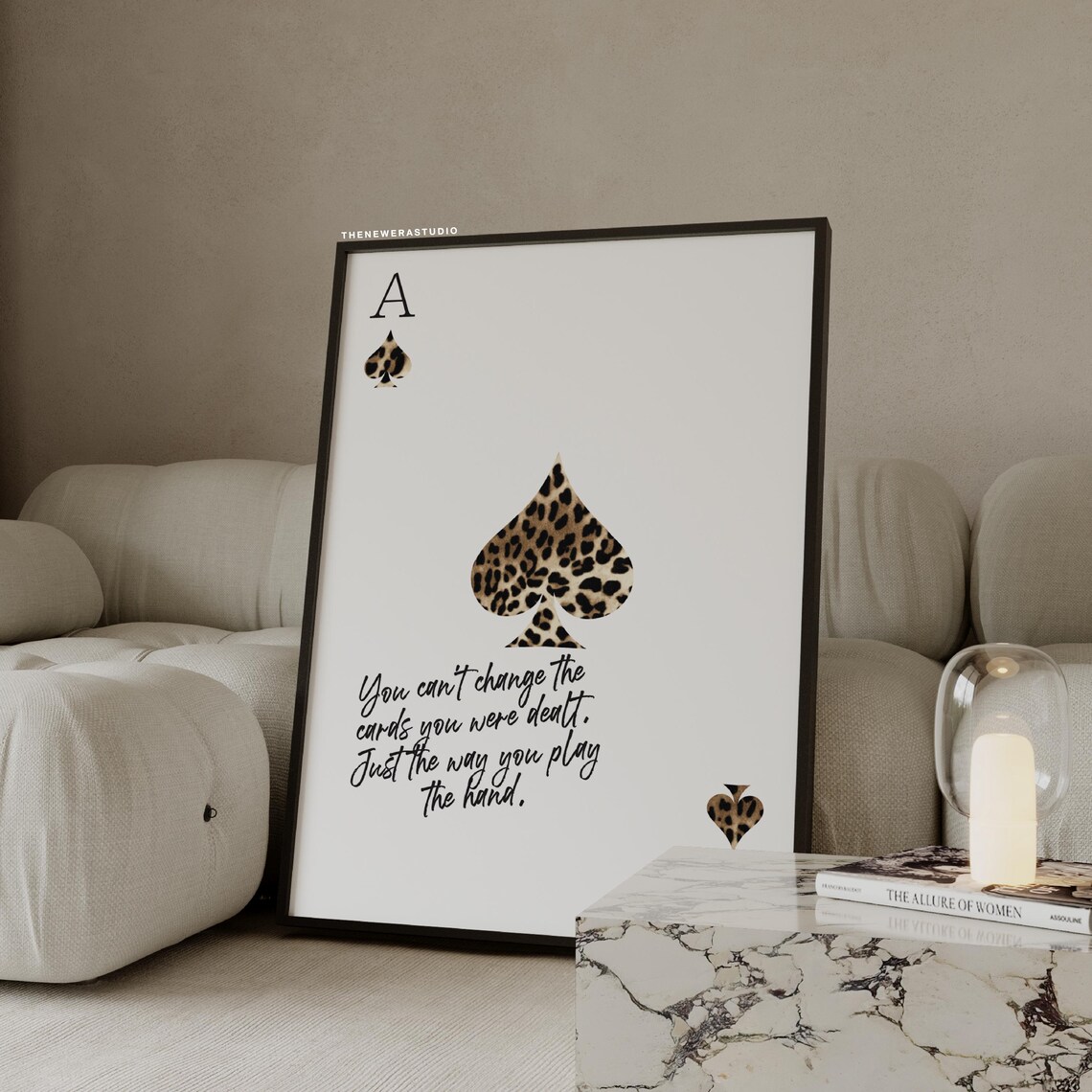 Leopard Quote Ace Of Spades Poster The New Era Studio