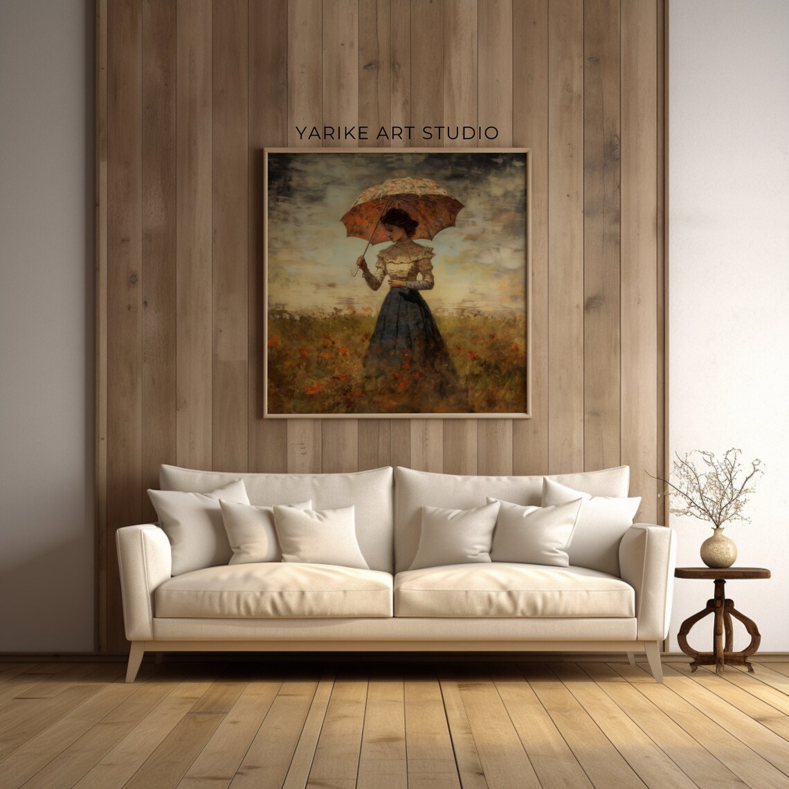 Woman with Parasol Poppy Field Vintage Impressionist Art Poster - Image 4