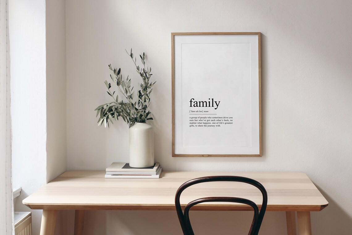 Family Definition Art Print, Christmas Gift - Image 2