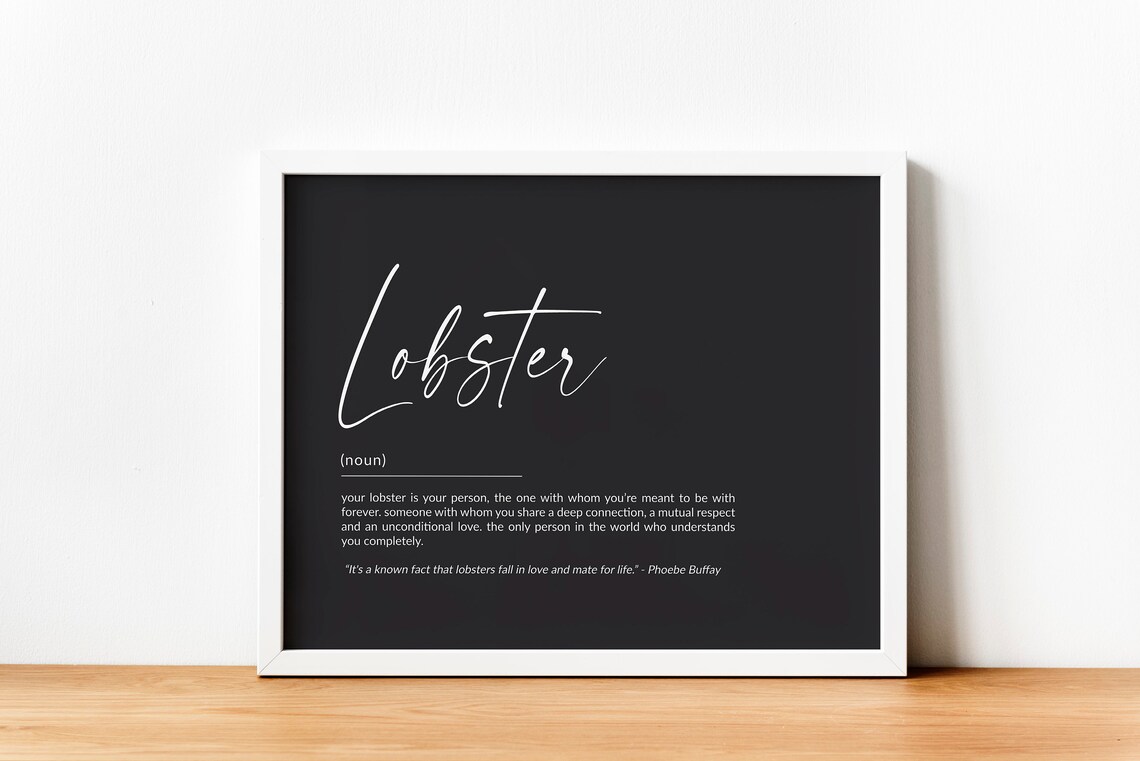 Lobster Definition Art Print, Ocean Sea Life - Image 2
