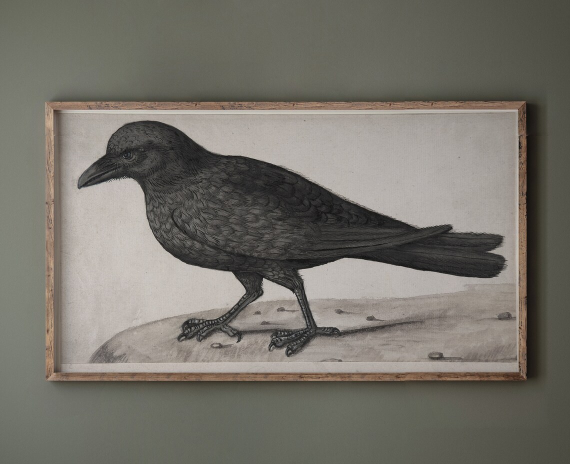 Black Crow Vintage Halloween Art Print, Dark Academia - Image 2