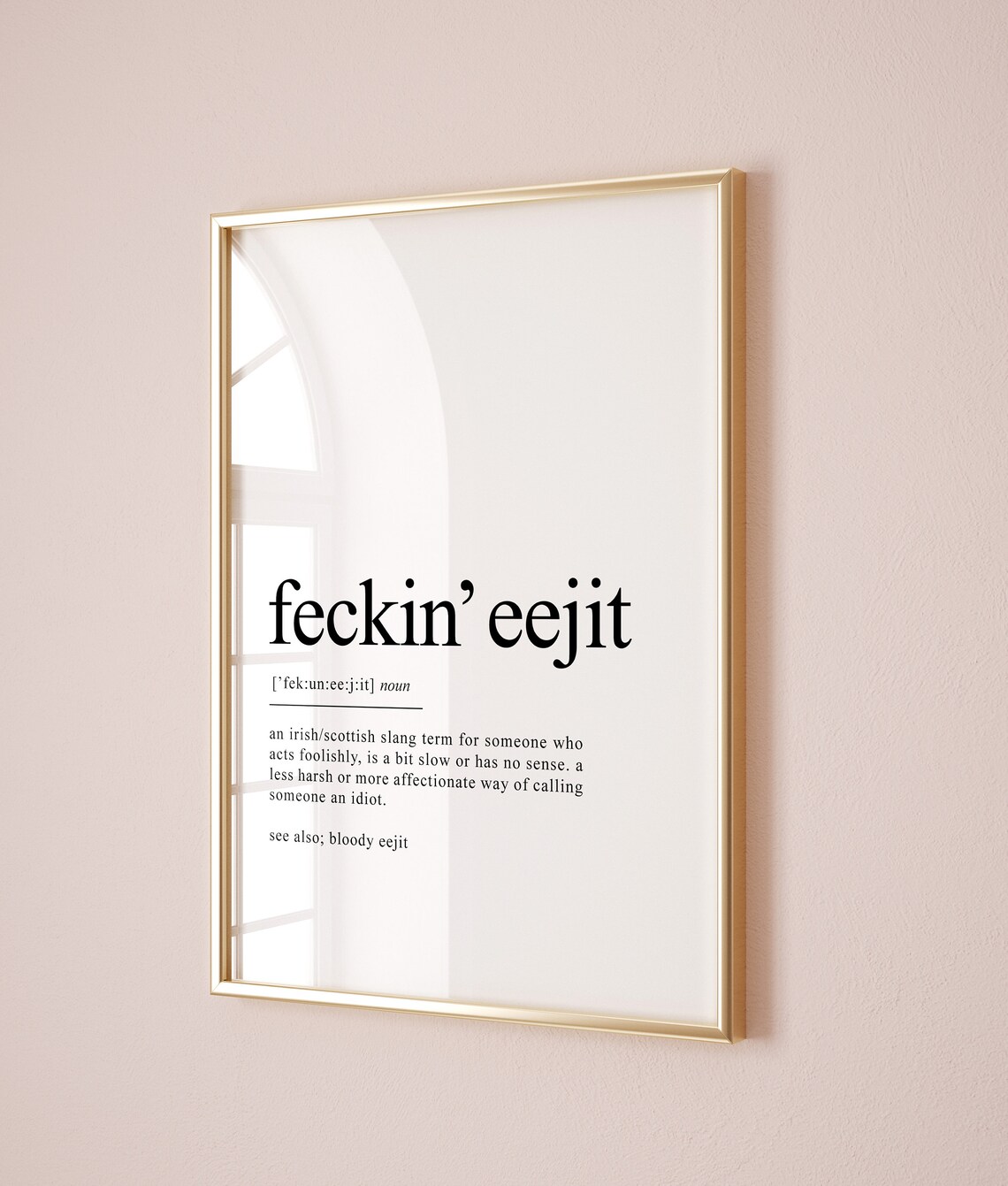 Funny Irish Sayings Definition Art Print - Image 2