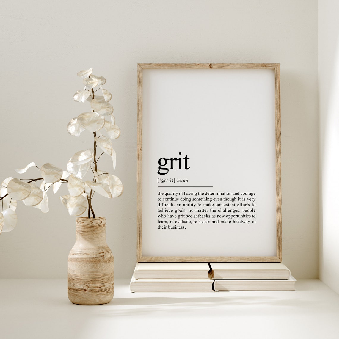 Grit Quote Office Wall Art Print - Image 2