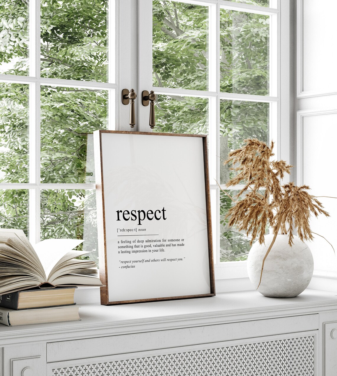 Respect Definition Quote Print, Office Classroom Poster - Image 2