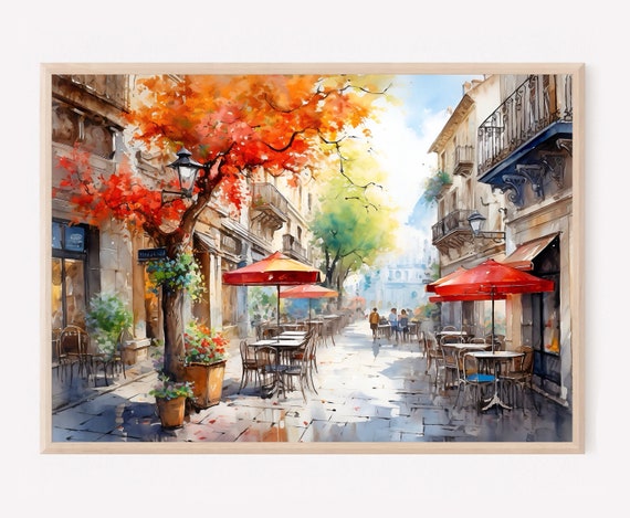 Madrid Watercolor Travel Gift Art Print