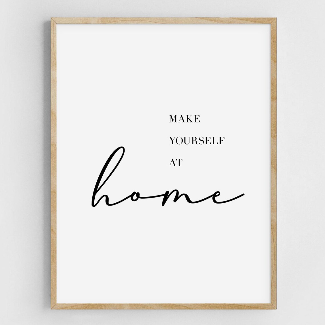 Make Yourself At Home Farmhouse Guest Room Poster - Image 2